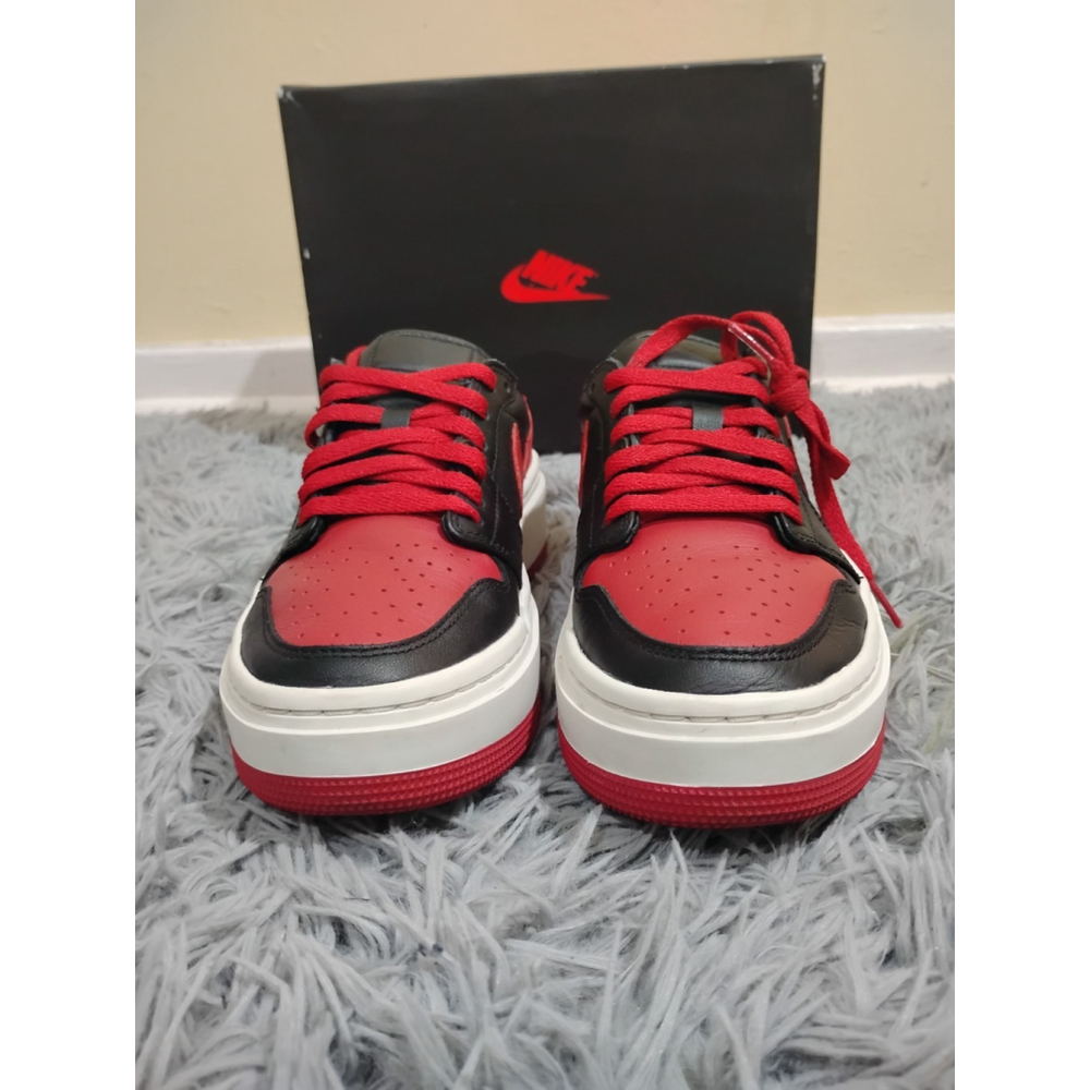 Nike Air Jordan 1 Low Elevated Bred Women Size 8 Sneakers DQ1823-006 - Picture 3 of 12